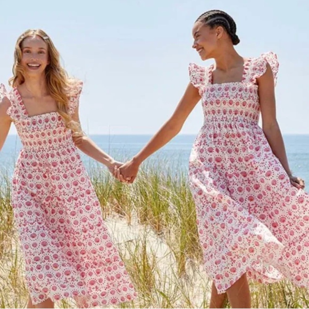 HILL HOUSE Nap Dress - Mermaid Drop White - Size Medium